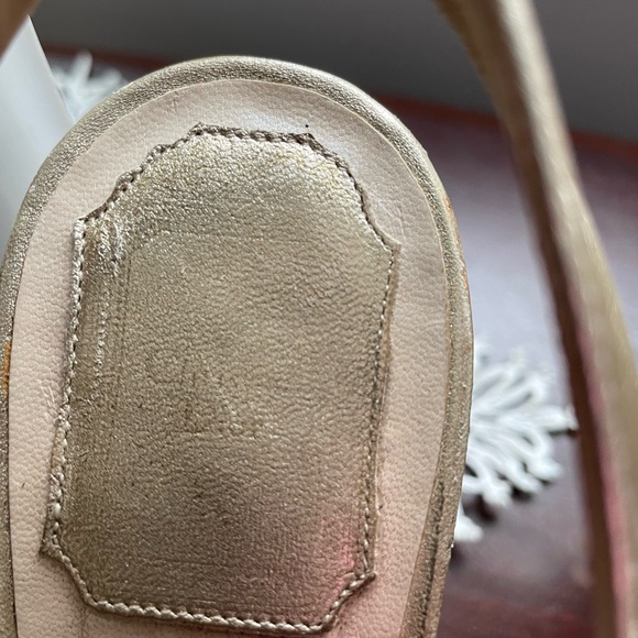 Size 8.5 Christian Dior Gold platform sandals - Picture 7 of 9